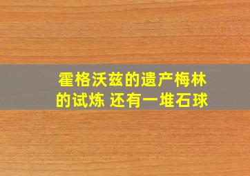 霍格沃兹的遗产梅林的试炼 还有一堆石球